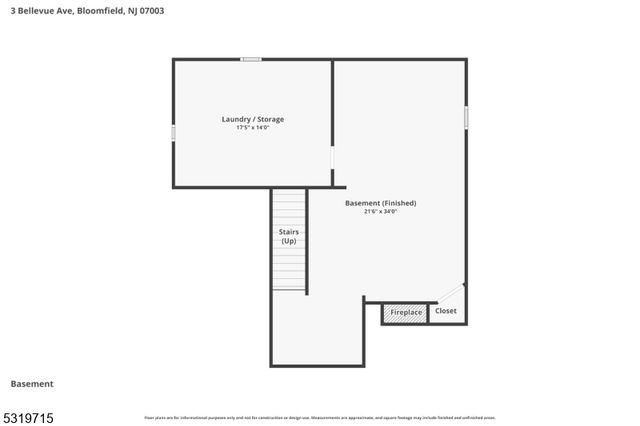 3 Bellevue Ave, Bloomfield Twp., NJ 07003