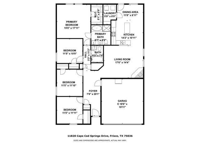 11816 Cape Cod Springs Drive, Frisco, TX 75036