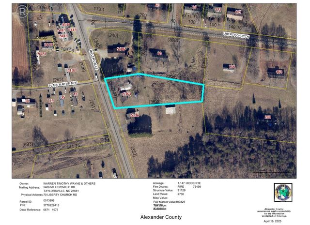 5364 Millersville Road, Taylorsville, NC 28681
