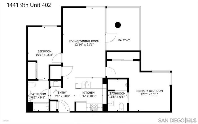 1441 9th Ave 402, San Diego, CA 92101