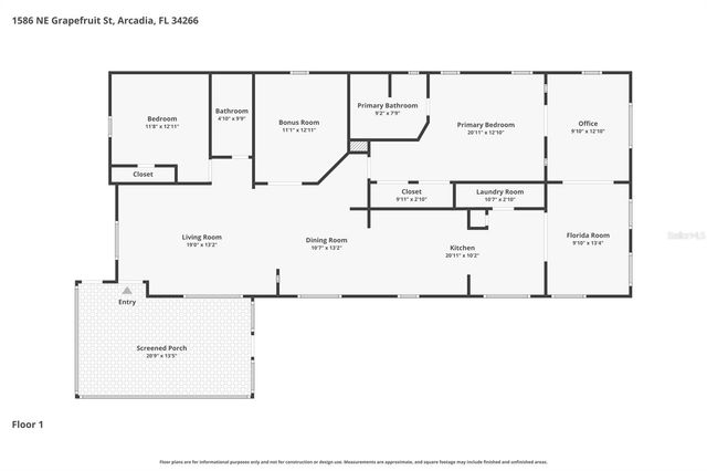 1586 NE GRAPEFRUIT STREET, Arcadia, FL 34266