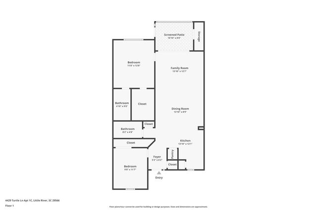 4429 Turtle Ln Apt 1C, Little River, SC 29566