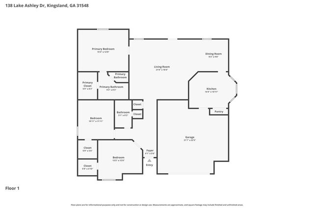138 Lake Ashley Drive, Kingsland, GA 31548