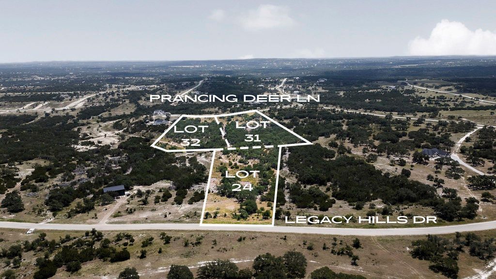 LOTS 24,31,32 Prancing Deer LN, Johnson City, TX 78636