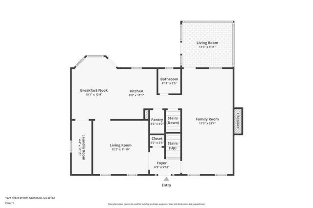 1027 Peace NW Drive, Kennesaw, GA 30152