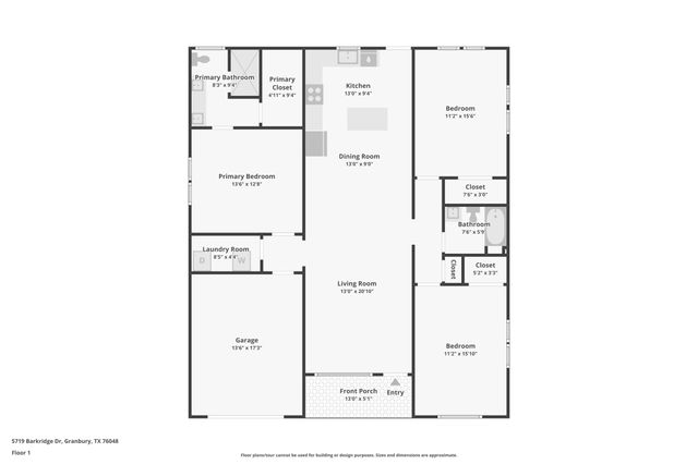 5719 Barkridge Drive, Granbury, TX 76048