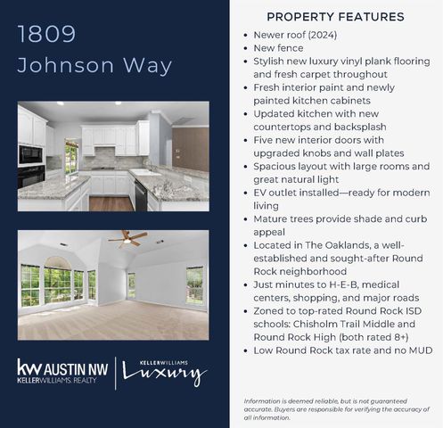 1809 Johnson WAY, Round Rock, TX 78681