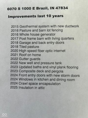 6070 S 1000 E, Brazil, IN 47834