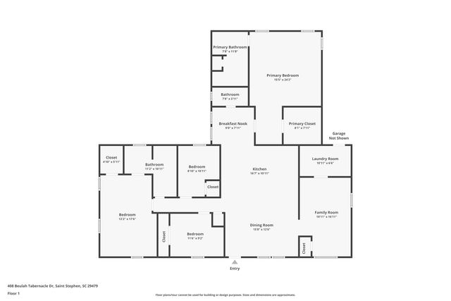 408 Beulah Tabernacle Drive, Saint Stephen, SC 29479