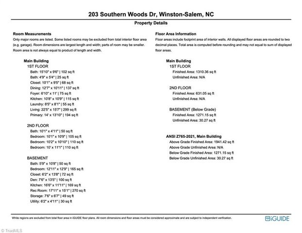 203 Southern Woods Drive, Winston-salem, NC 27107