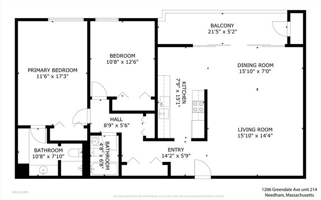 1206 Greendale Ave 214, Needham, MA 02492