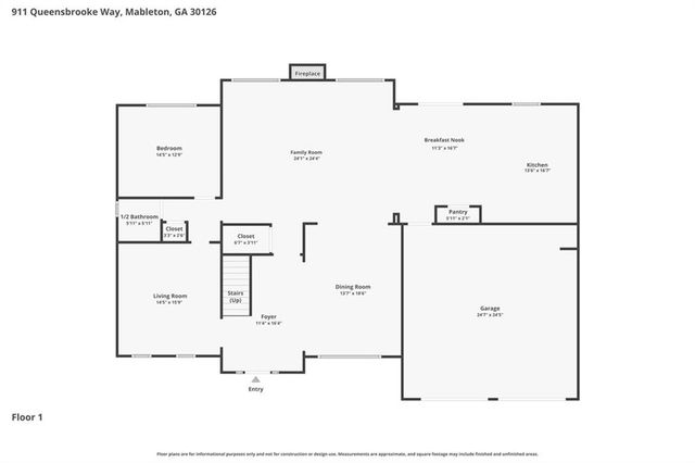 911 Queensbrooke Way, Mableton, GA 30126