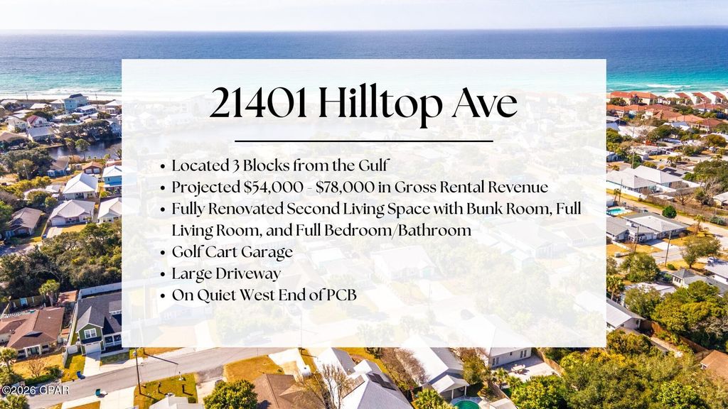 Image 2 of property listing at 21401 Hilltop Avenue, Panama City Beach, FL 32413