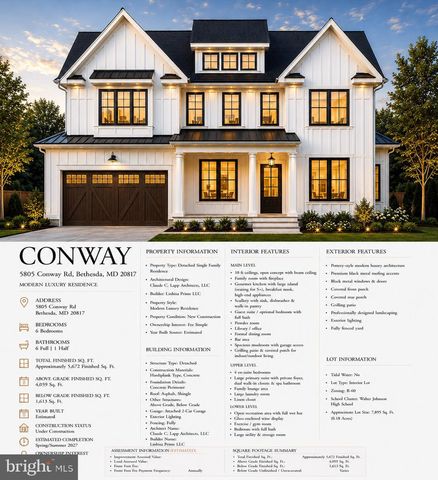 5805 CONWAY RD, Bethesda, MD 20817