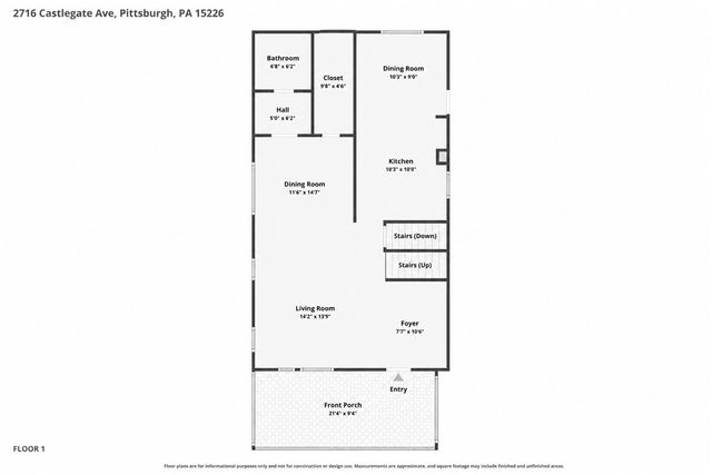 2716 Castlegate Ave, Brookline, PA 15226