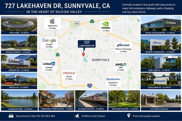 727 Lakehaven Drive, Sunnyvale, CA 94089
