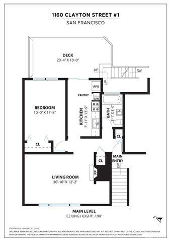 1160 Clayton Street 1, San Francisco, CA 94117