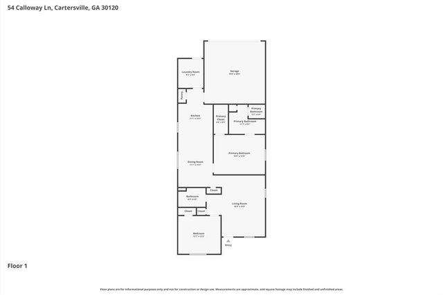 54 Calloway Lane, Cartersville, GA 30120