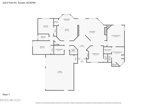 222 E Yvon Drive, Tucson, AZ 85704