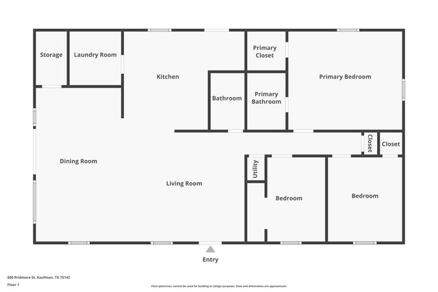 600 Pridmore Street, Kaufman, TX 75142