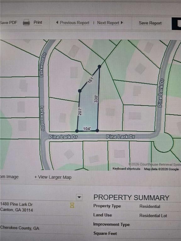 1480 Pine Lark Drive, Canton, GA 30114