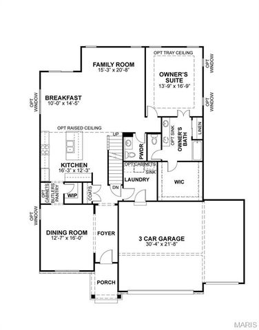 1 Madison 3 Car at The Reserve at Wildwood, Wildwood, MO 63040