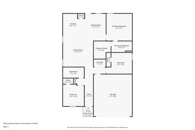 2732 Center Creek Lane, Fort Worth, TX 76108