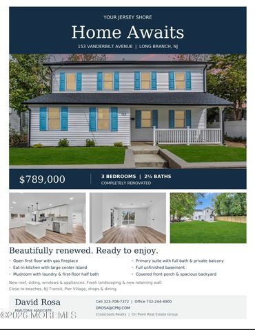 153 Vanderbilt Avenue, Long Branch, NJ 07740
