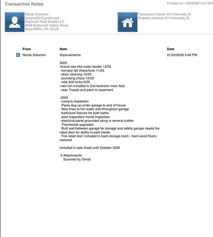 814 Kennedy St, West Elizabeth, PA 15088