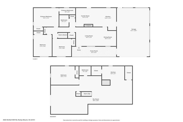 5033 McNeil Mill RD, Rocky Mount, VA 24151