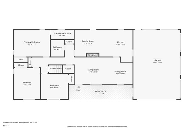 5033 McNeil Mill RD, Rocky Mount, VA 24151