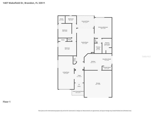 1407 WAKEFIELD DRIVE, Brandon, FL 33511