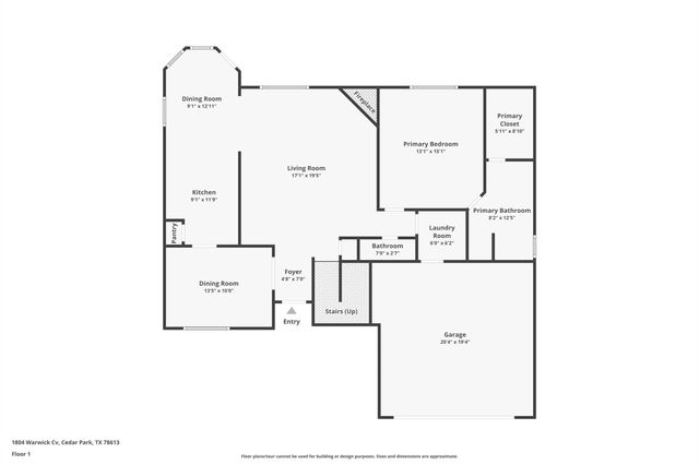 1804 Warwick CV, Cedar Park, TX 78613