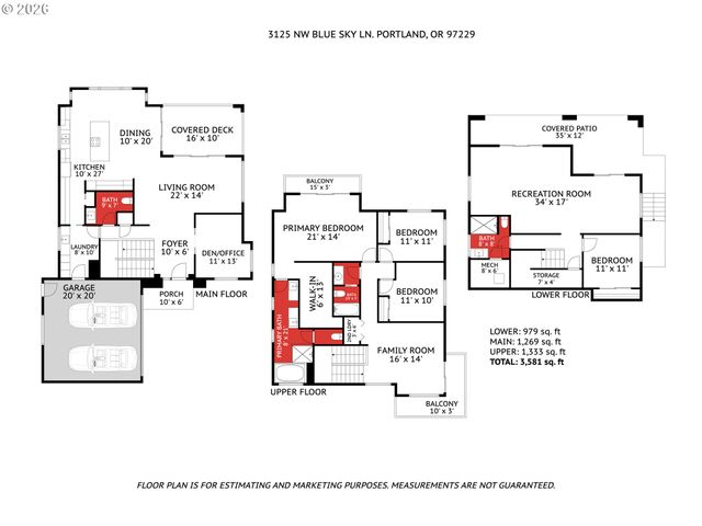 3125 Nw BLUE SKY Ln, Portland, OR 97229