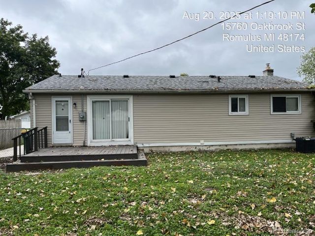 15760 Oakbrook Street, Romulus, MI 48174