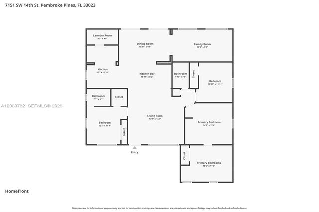 7151 SW 14th St, Pembroke Pines, FL 33023