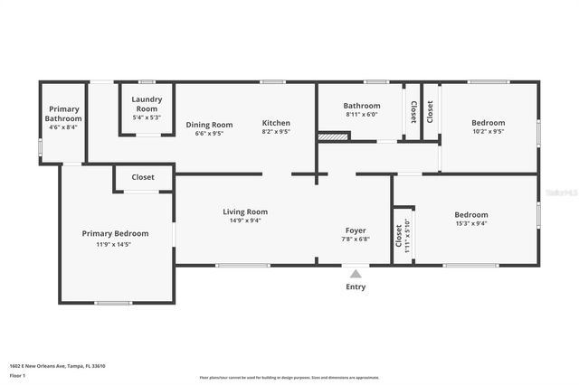 1602 E NEW ORLEANS AVENUE, Tampa, FL 33610