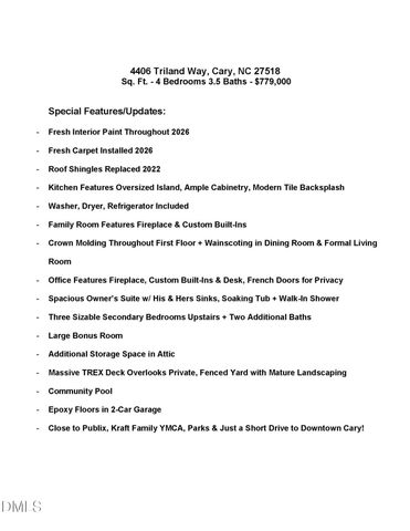 4406 Triland Way, Cary, NC 27518