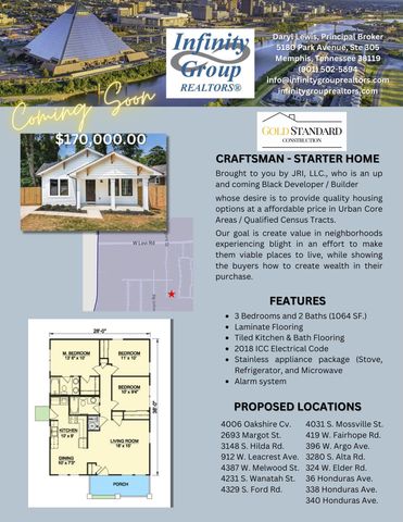 4231 WANATAH ST, Memphis, TN 38109