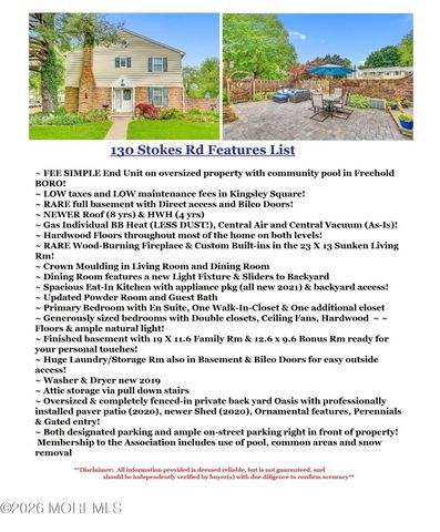 130 Stokes Street, Freehold, NJ 07728