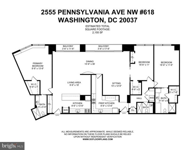 2555 PENNSYLVANIA AVE NW #617 & 618, Washington, DC 20037