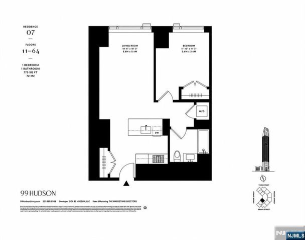 99 Hudson Street 2607, Jersey City, NJ 07302