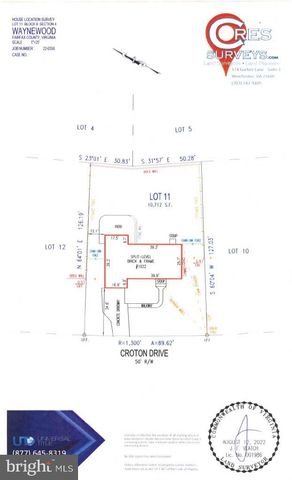 1022 CROTON DR, Alexandria, VA 22308