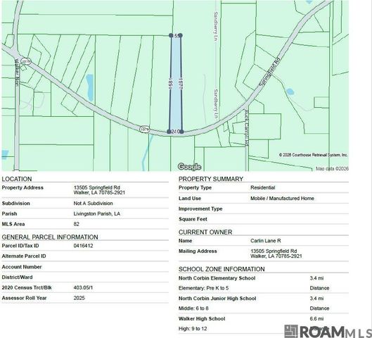 13505 Springfield Rd, Walker, LA 70785
