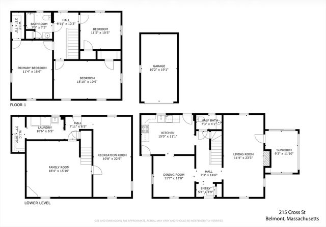 215 Cross St, Belmont, MA 02478