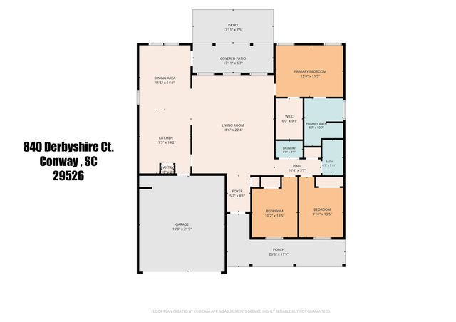 840 Derbyshire Ct., Conway, SC 29526