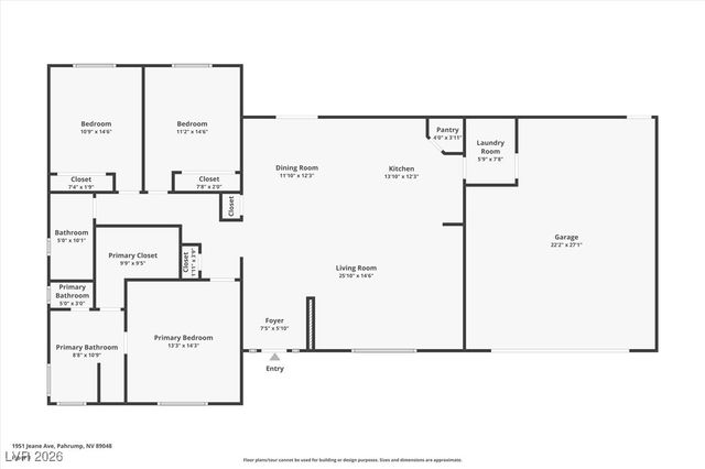 1951 Jeane Avenue, Pahrump, NV 89048