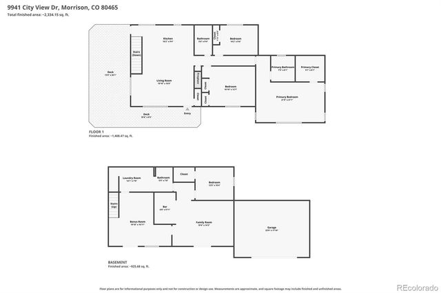 9941 City View Drive, Morrison, CO 80465