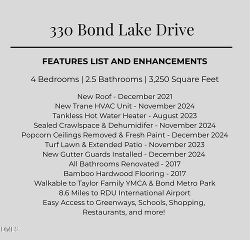 330 Bond Lake Drive, Cary, NC 27513