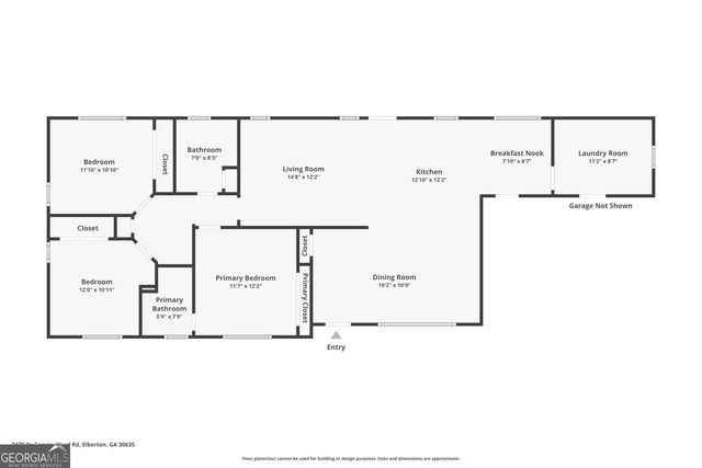 2470 Dr George Ward Drive, Elberton, GA 30635